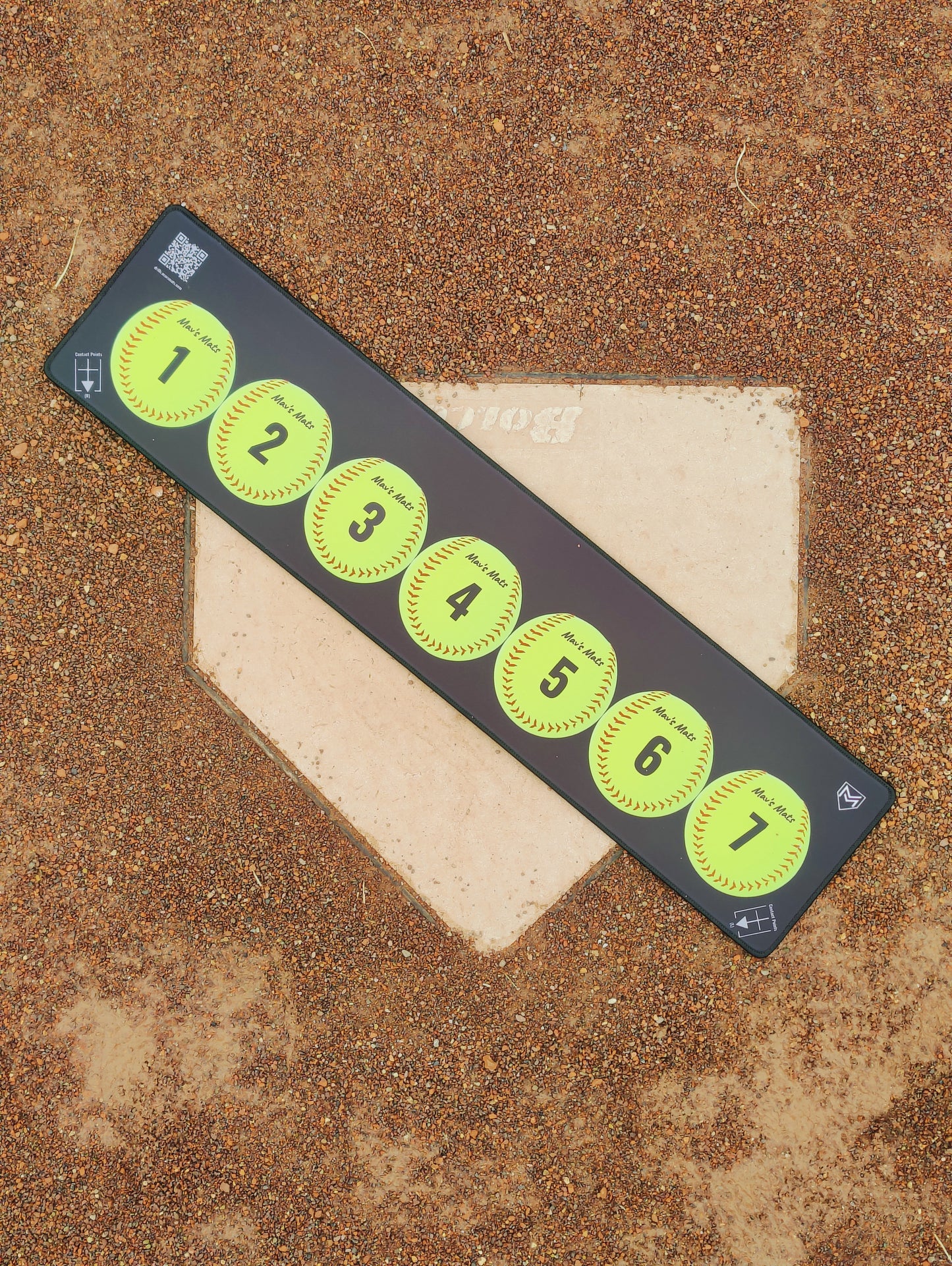 7 Ball Mat - Softball
