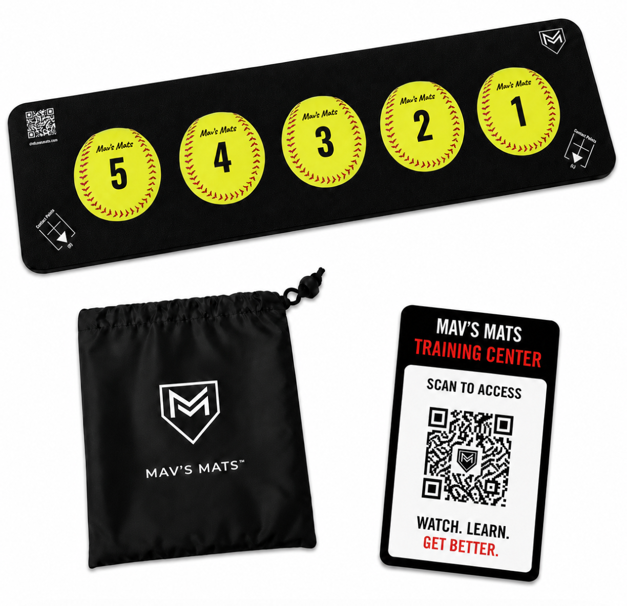 5 Ball Mat - Softball