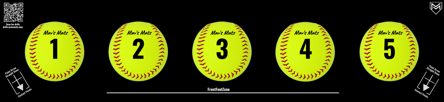 5 Ball Mat - Softball
