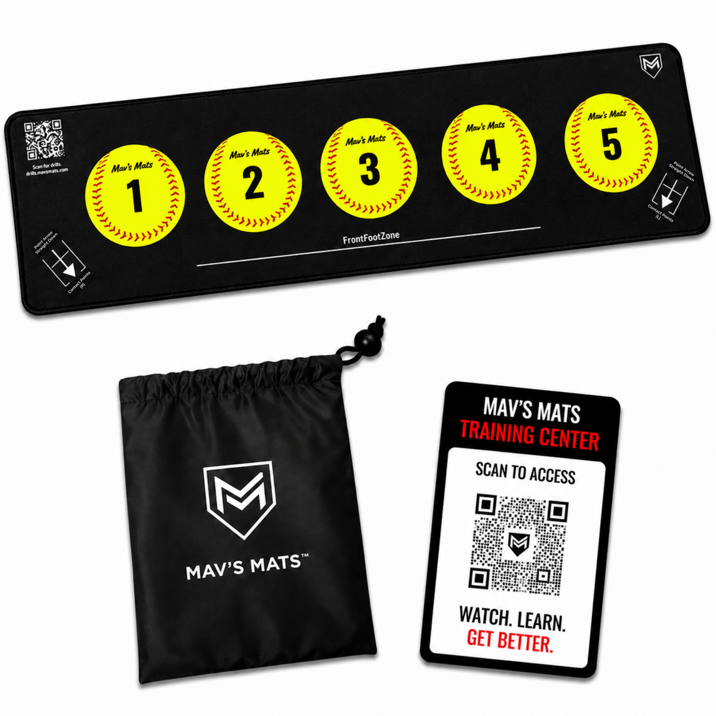 5 Ball Mat - Softball