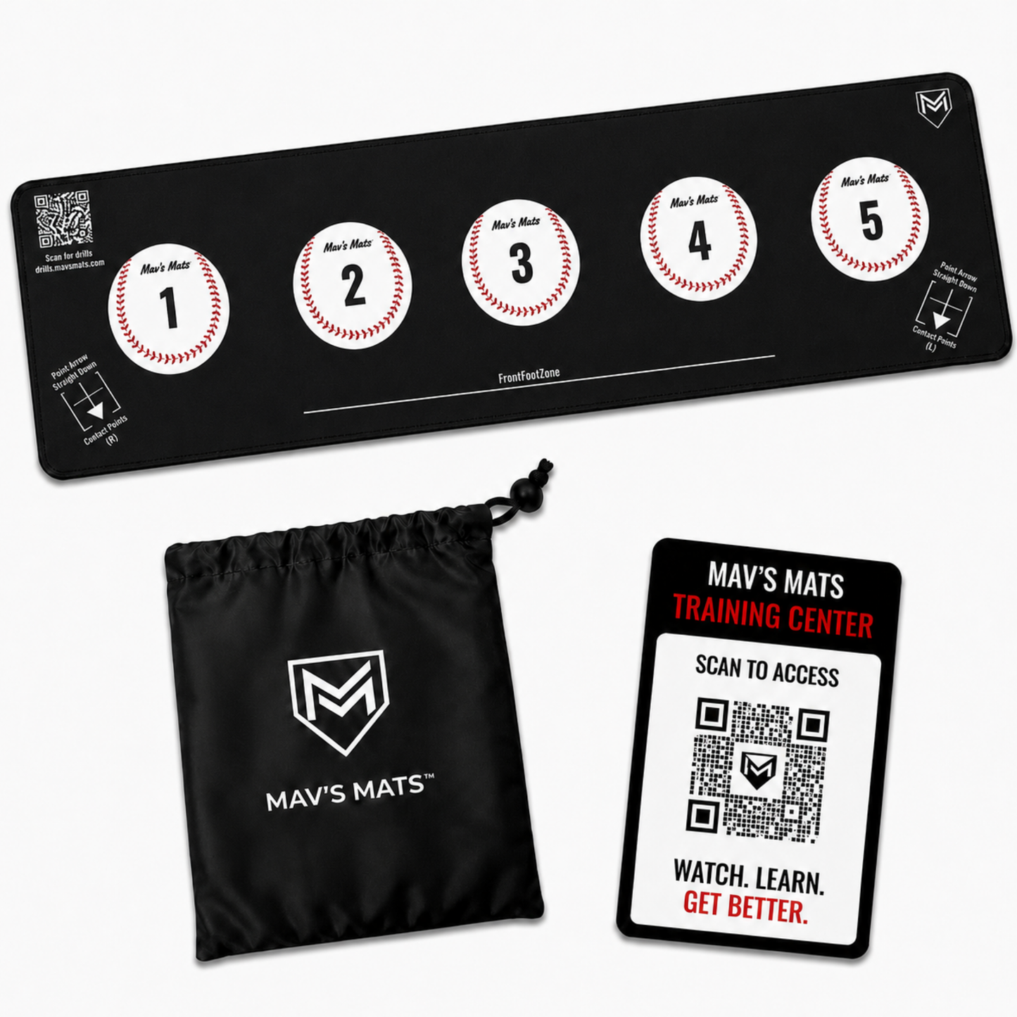 5 Ball Mat - Baseball