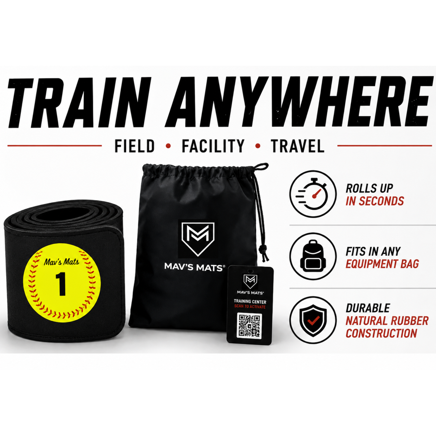 5 Ball Mat - Softball