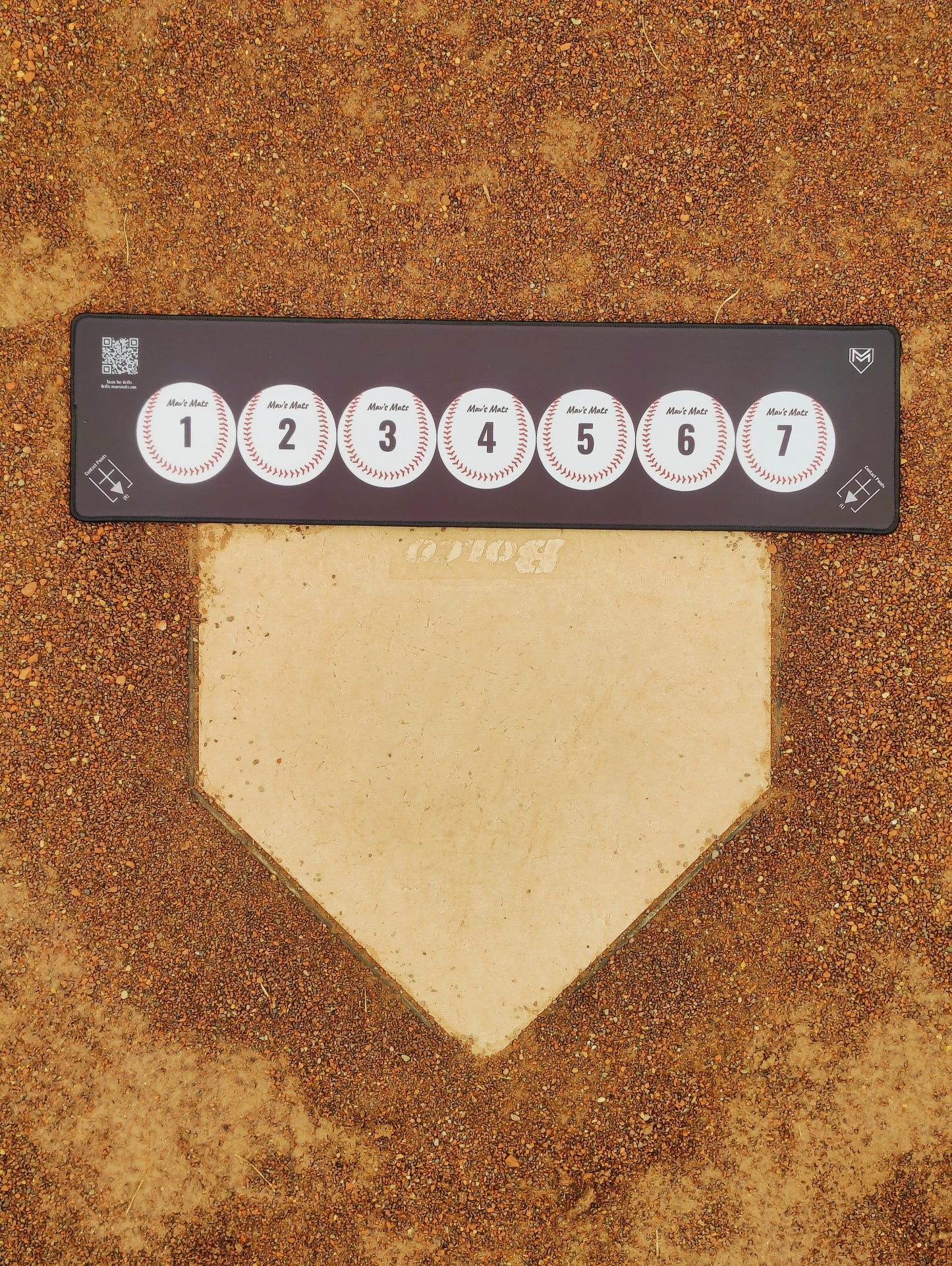 7 Ball Mat - Baseball