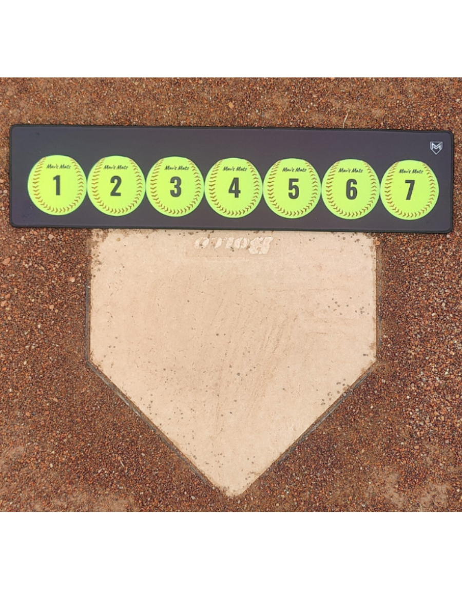 7 Ball Mat - Softball
