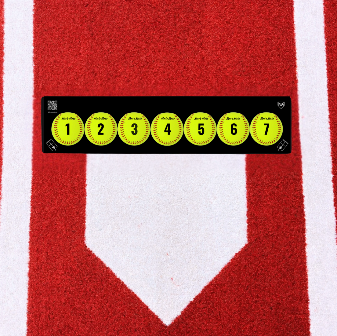 7 Ball Mat - Softball