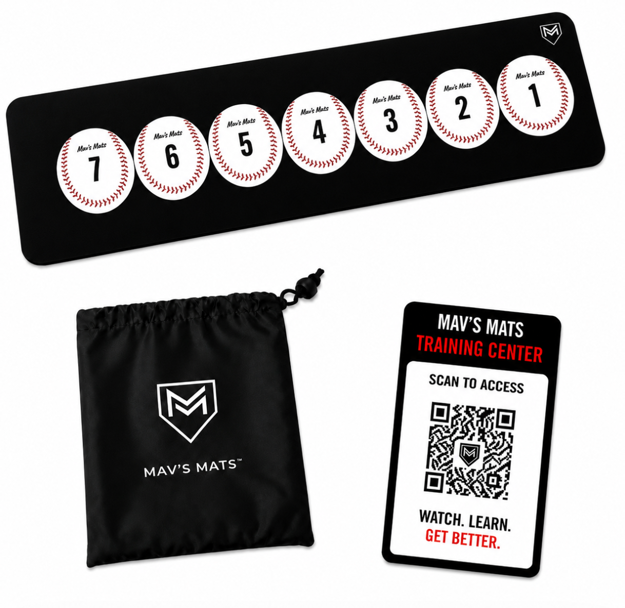 7 Ball Mat - Baseball