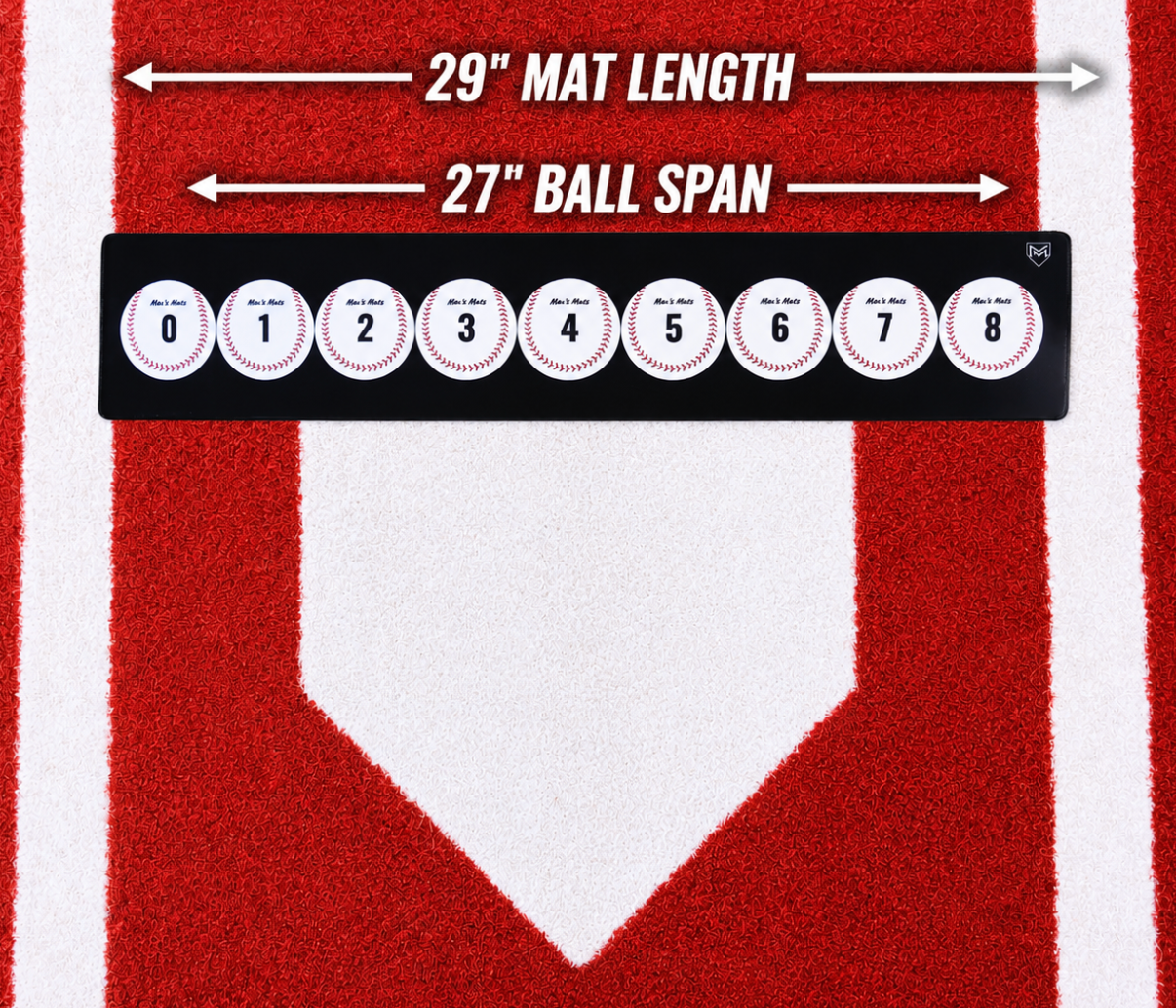 9 Ball Mat - Baseball
